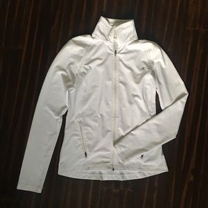 Champion White Double Dry Zip Track Jacket